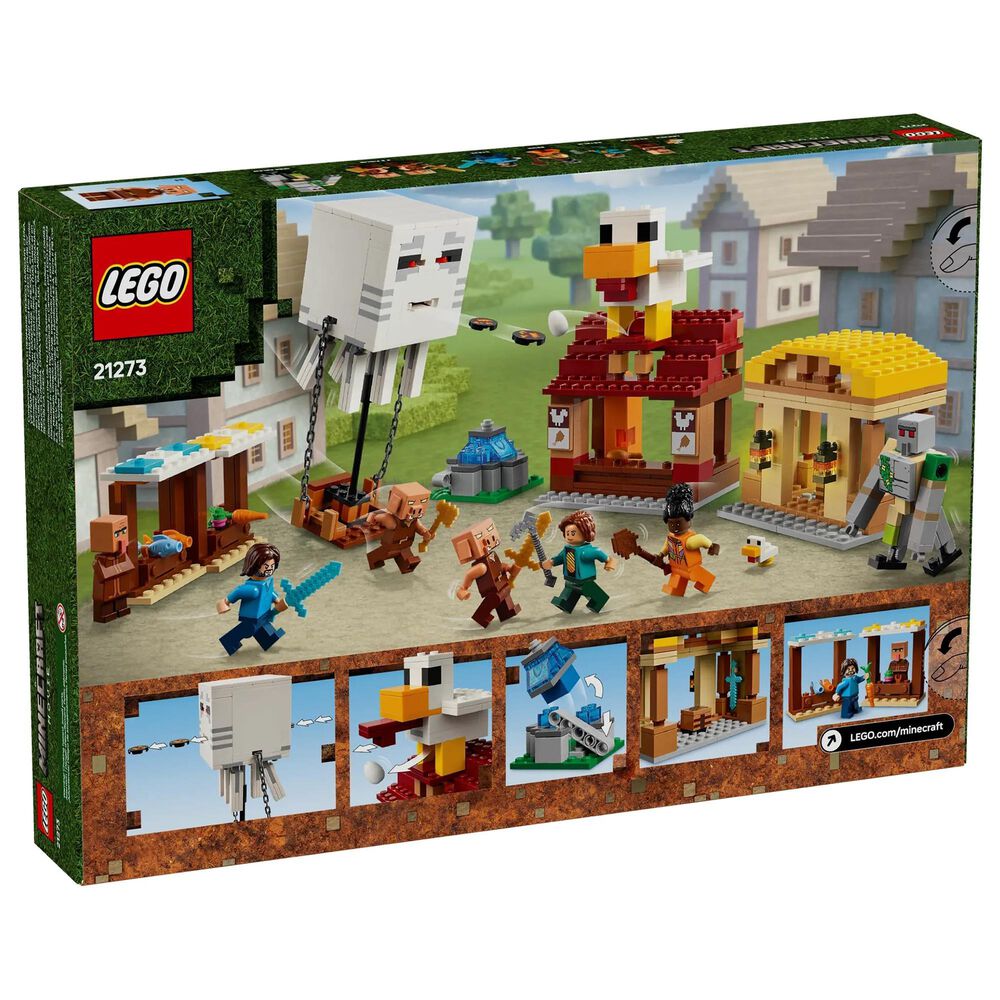 LEGO Minecraft The Ghast Balloon Village Attack Building Set in Multicolor, , large