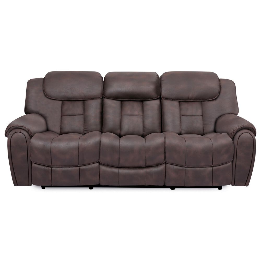 Oxford Furniture 3-Piece Power Reclining Living Room Set in Cowboy Dark Brown, , large