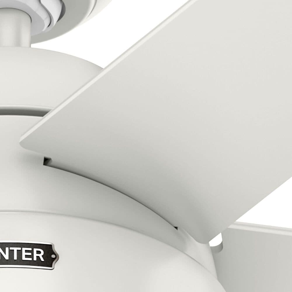 Hunter Anslee 52&quot; Ceiling Fan with LED Lights in Fresh White, , large