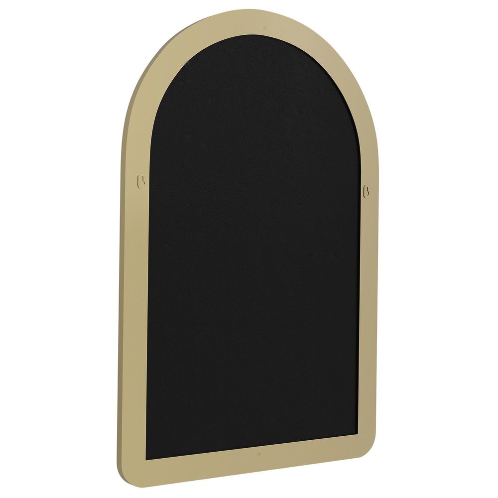 James Martin Rohe 24&quot; Arched Mirror in Champagne Brass, , large