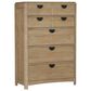 Simeon Collection Escape 5-Drawer Chest in Natural Patina and Sandstone, , large