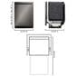 LG 24" Built-In Pocket Handle Dishwasher with SteamAssist in Black Stainless Steel, , large