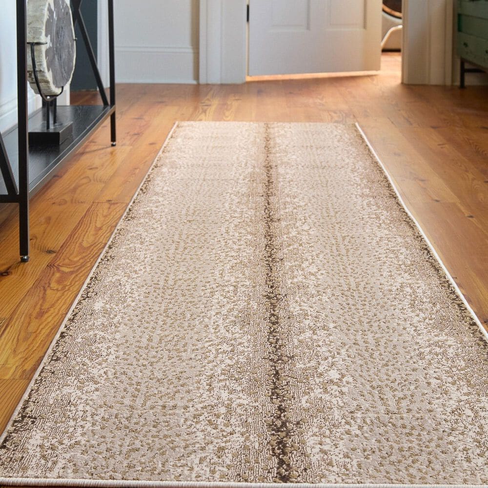 Jaipur Catalyst Axis Chateau Gray and Tortoise Shell 2&#39;2&quot; x 8&#39; Runner, , large