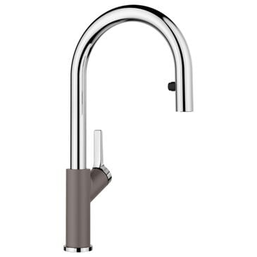 Blanco Urbena Pull Down Kitchen Faucet in Chrome and Volcano Gray, , large