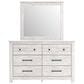Ashley Makidern 4 Piece King Panel Bedroom Set in Whitewash, , large