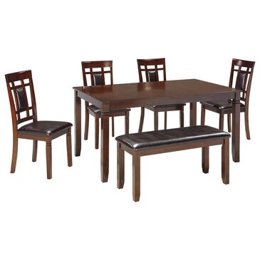 Signature Design by Ashley Bennox 6-Piece Dining Set in Warm Brown, , large