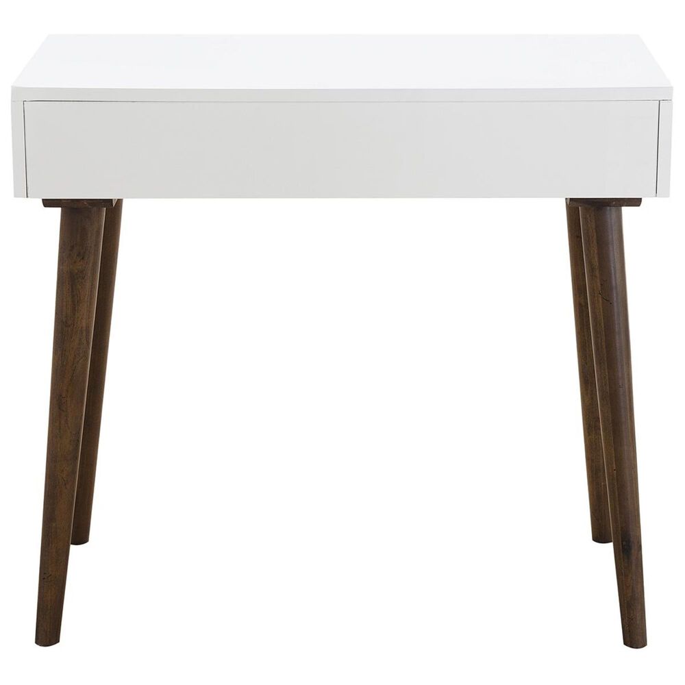 Accentric Approach Accentric Accents Mid-Century Modern Mini Desk in White, , large
