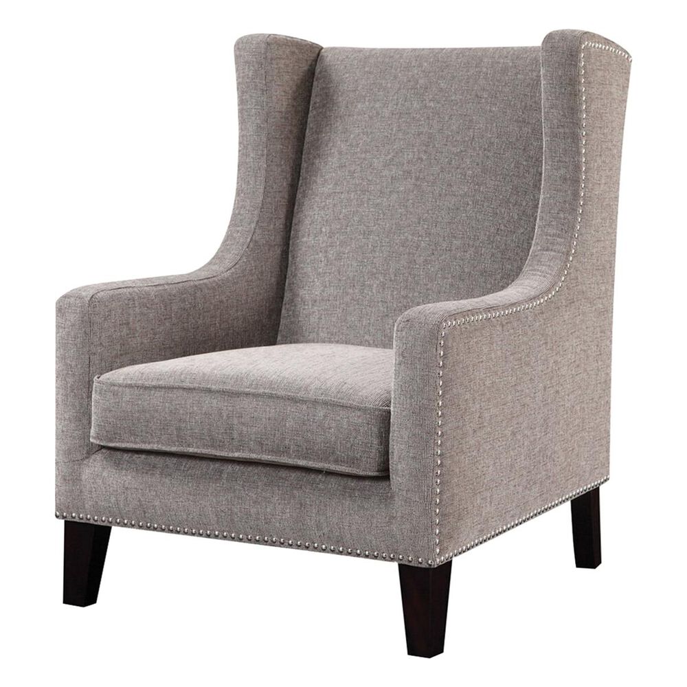 Hampton Park Madison Park Wing Chair in Grey, , large