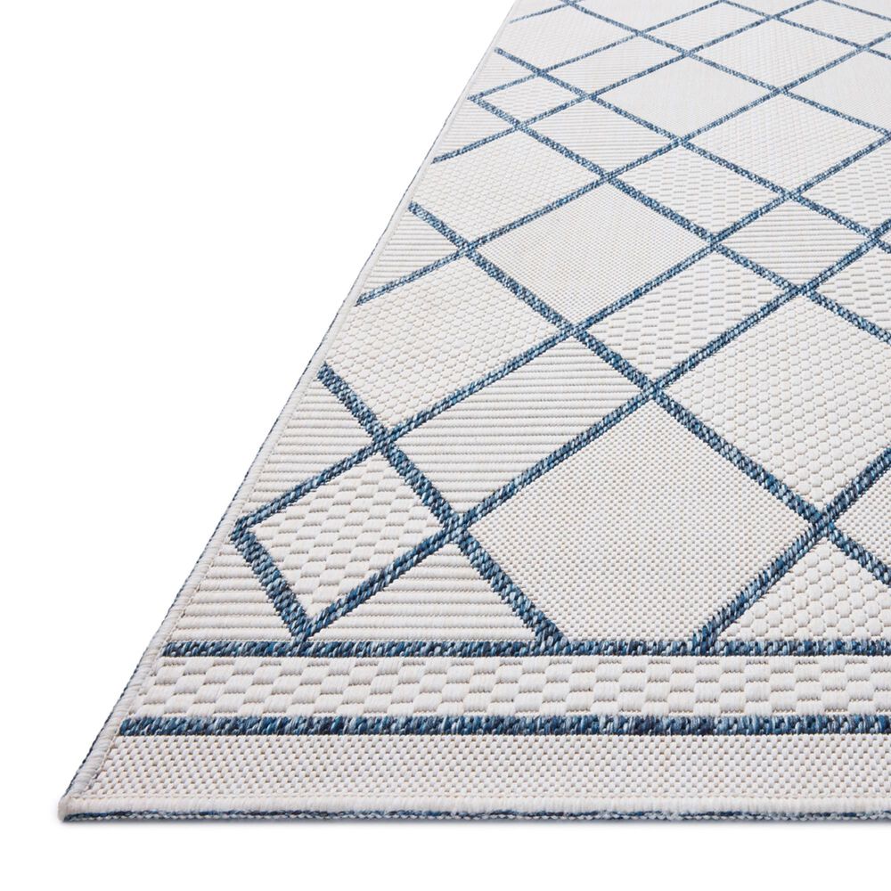 Loloi Easton Ivory and Denim 8&#39;6&quot; x 11&#39;6&quot; Indoor/Outdoor Area Rug, , large