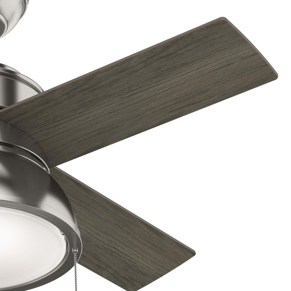 Hunter Loki 36&quot; Ceiling Fan with LED Lights in Brushed Nickel, , large