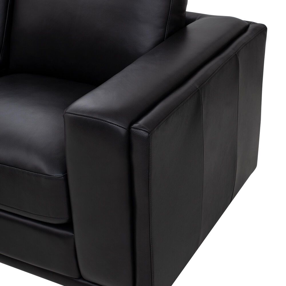 Italiano Furniture Luca Stationary Sofa in Black, , large