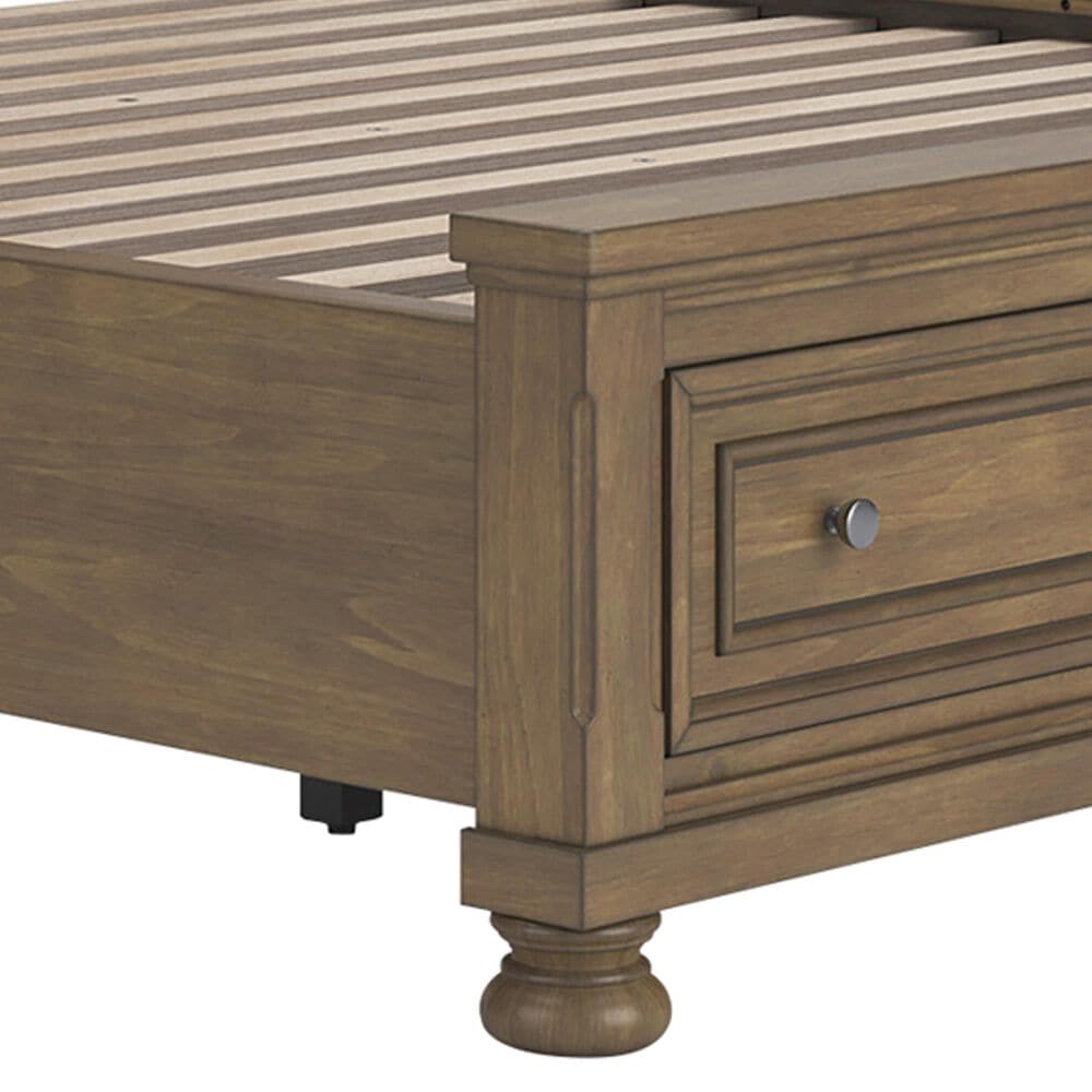 Ashley Feddinger California King Storage Sleigh Bed in Chestnut Brown, , large