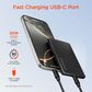 Hypercel Mag 5000mAh Ultra-Slim Magnetic Wireless Fast Charge Power Bank in Black, , large