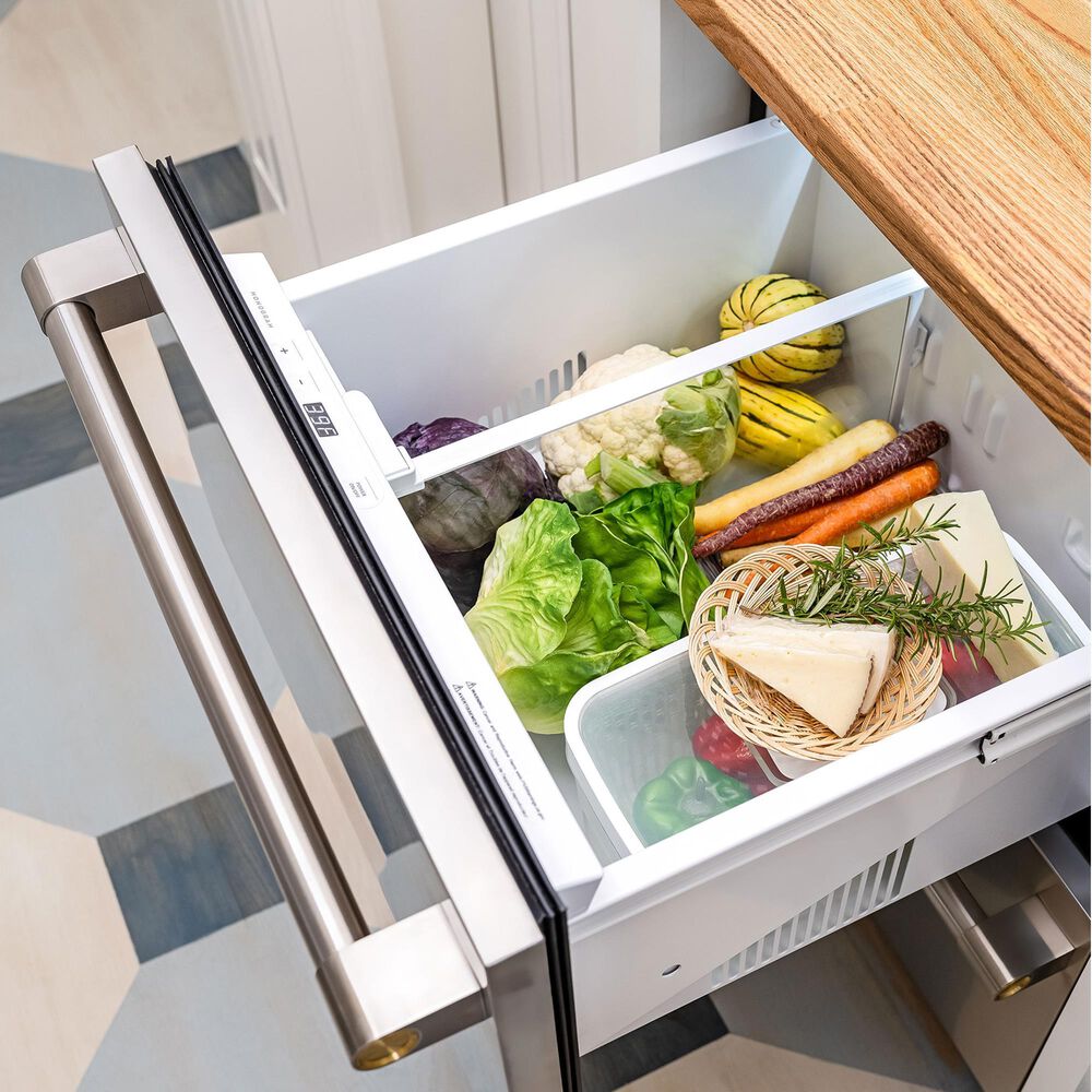 Monogram 24&quot; Built-In Counter Depth Double-Drawer Refrigerator in Stainless Steel, , large