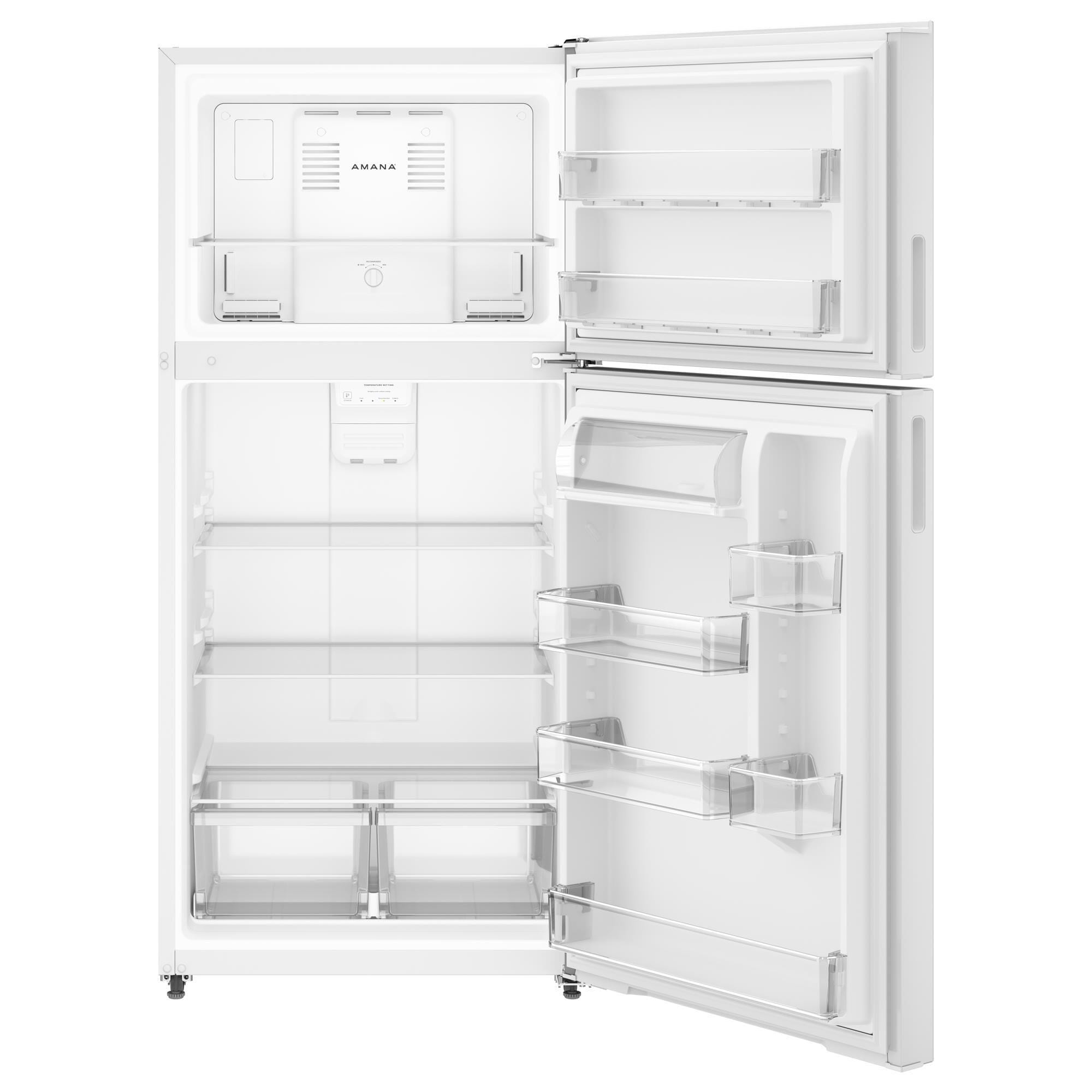Amana 19 Cu. Ft. Wide Top-Freezer Refrigerator in White
