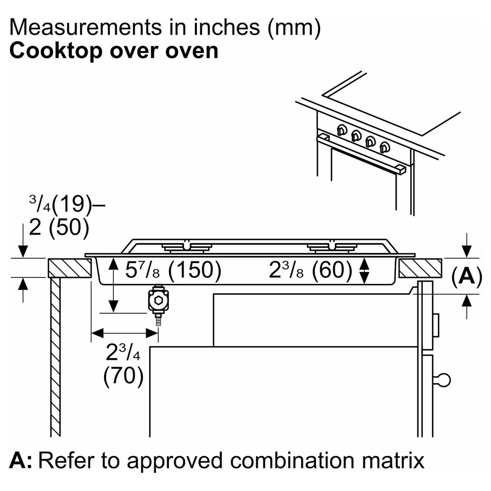 Bosch 800 Series 30" BuiltIn Gas Cooktop with 5 Burners in Stainless