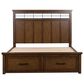 Ashley Taffenbrook 4-Piece King Storage Bedroom Set in Medium Brown and Black, , large