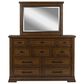 Ashley Taffenbrook Dresser and Mirror in Medium Brown, , large