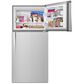 Whirlpool 19.2 Cu. Ft. Top Freezer Refrigerator with LED Interior Lighting in Monochromatic Stainless Steel, , large