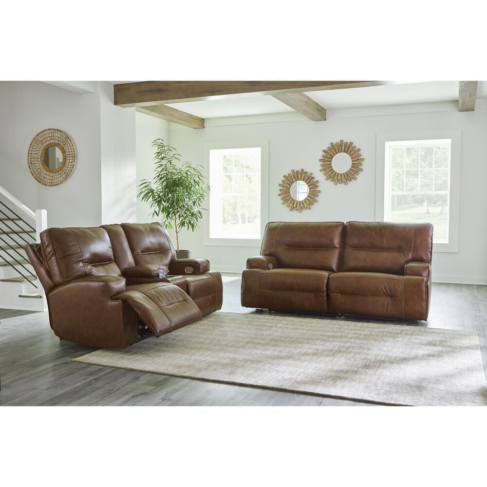 Ashley Francesca Power Reclining Sofa in Auburn, , large