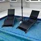 HOMLUX 3-Piece Standard Patio Chaise Lounge Set in Black, , large