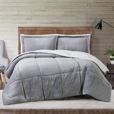 Pem America Truly Soft Cuddle Warmth 3-Piece King Comforter Set in Grey, , large
