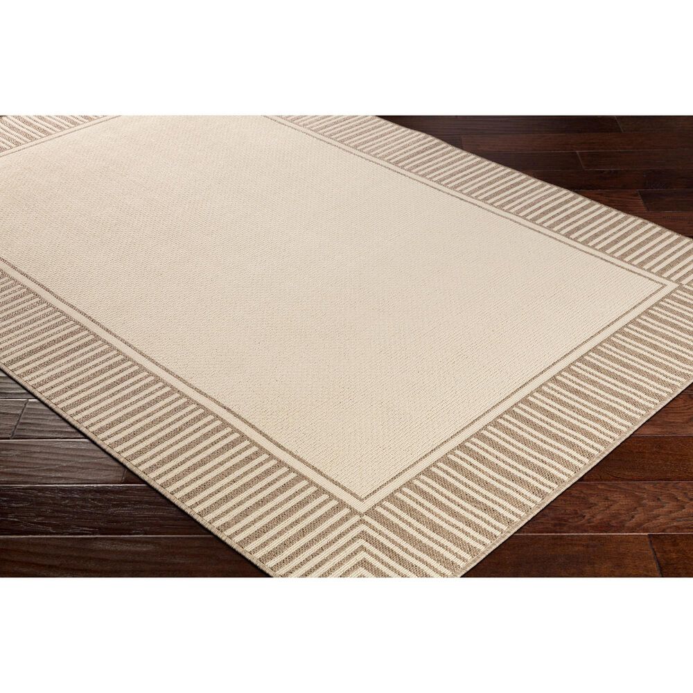 Surya Alfresco 5&#39;3&quot; x 7&#39;7&quot; Brown and Beige Indoor/Outdoor Area Rug, , large