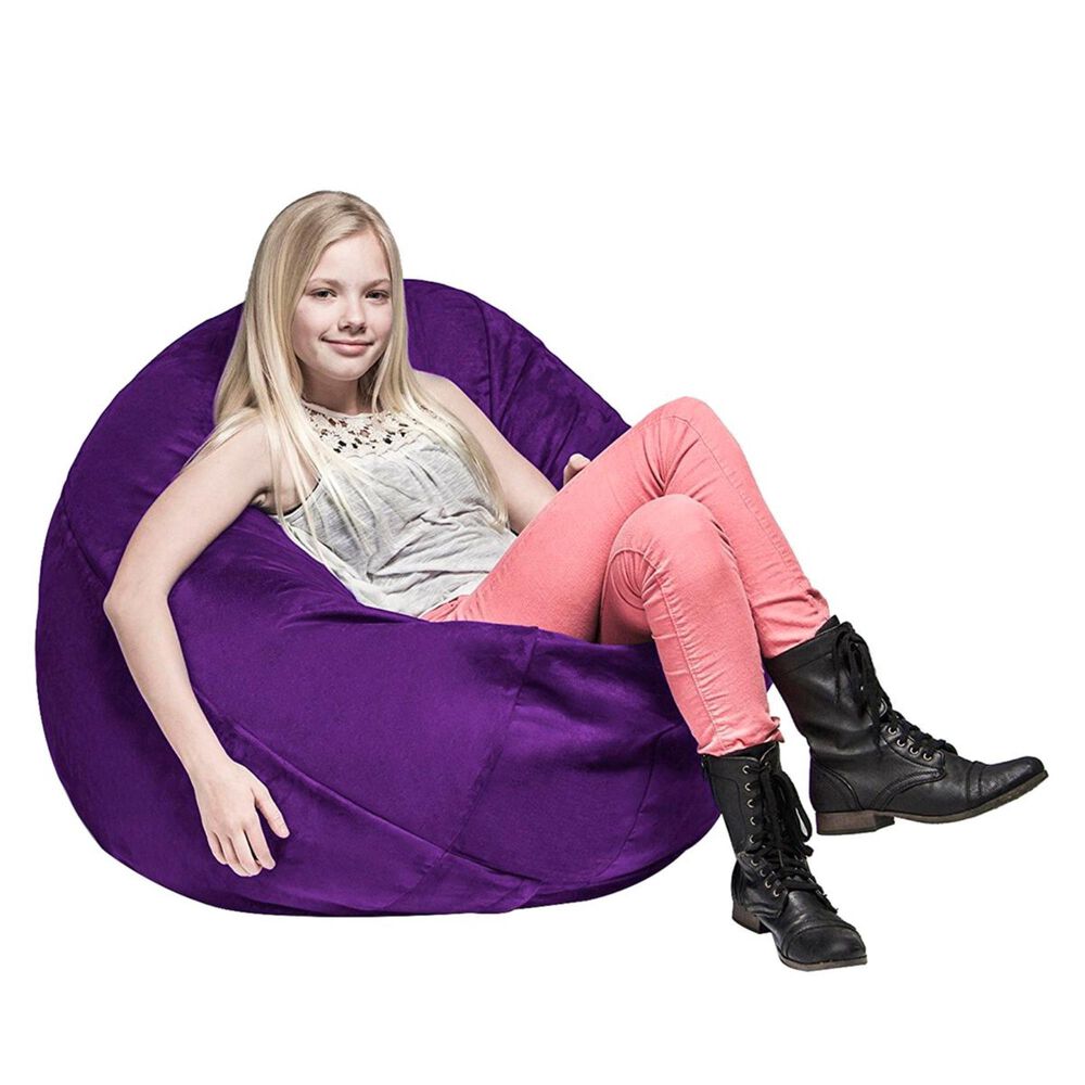 Jaxx 4&#39; Cocoon Kids Bean Bag in Grape, , large
