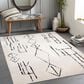 Surya Lavadora Bohemian 7"10" x 10" Black, Gray and Light Gray Area Rug, , large