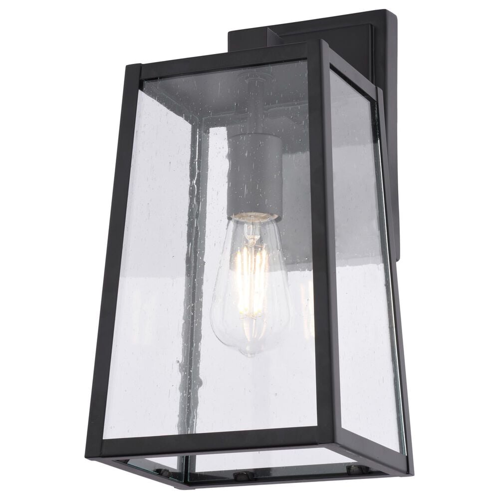 Vaxcel Sutton 1-Light Outdoor Wall Sconce in Matte Black, , large