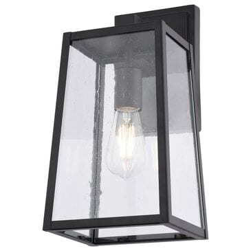 Vaxcel Sutton 1-Light Outdoor Wall Sconce in Matte Black, , large