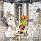 The Gerson Company Lighted Spinning Water Globe Lantern with Rotating Halloween Figurines in Gray, , large