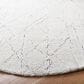 Safavieh Micro-Loop 5" Round Ivory and Light Blue Area Rug, , large