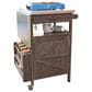 HOMLUX 40.5" Outdoor Kitchen Island with One Drawer in Brown and Stainless Steel, , large