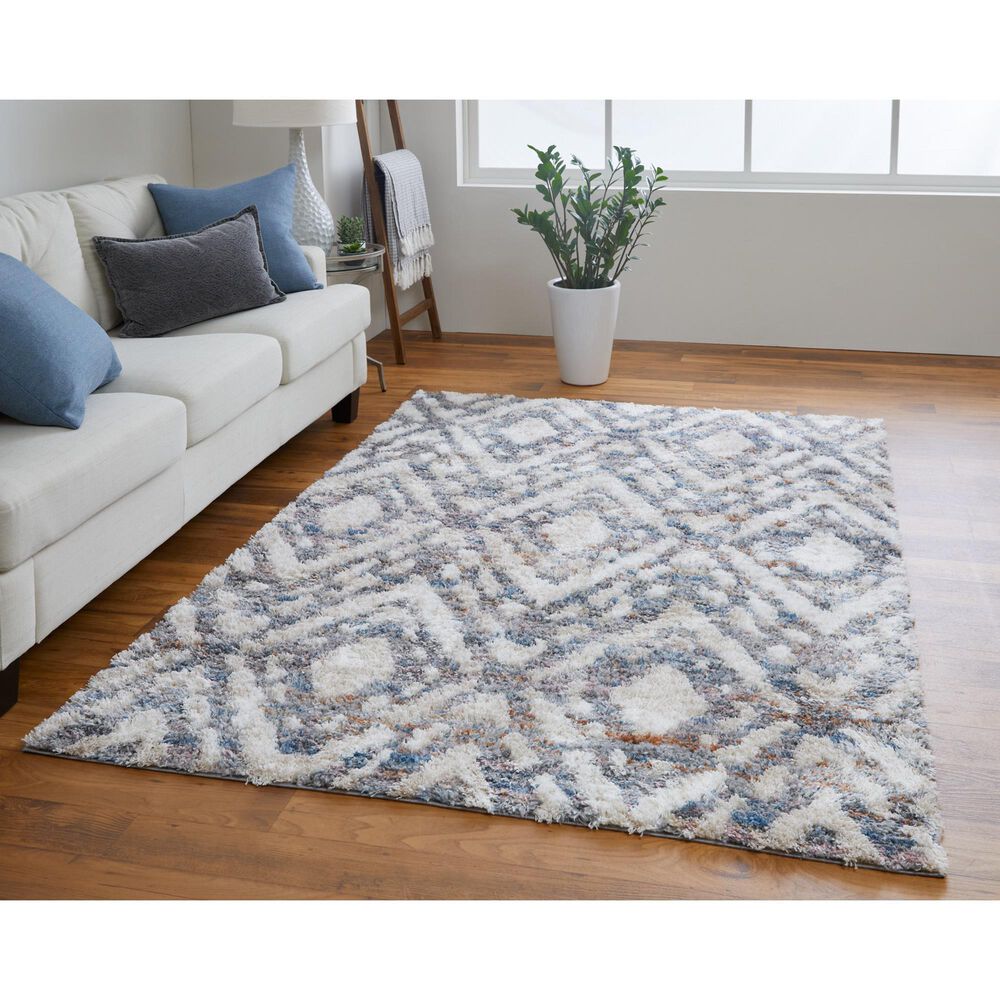 Feizy Mynka 5&#39; x 8&#39; Multicolor and Gray Area Rug, , large