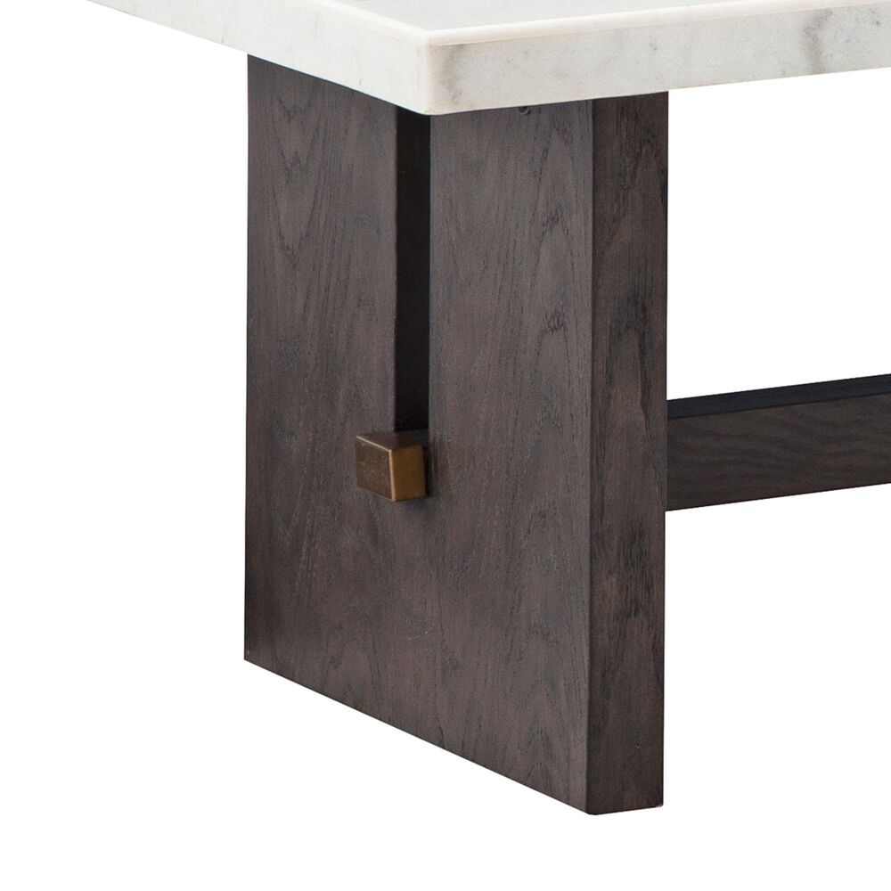 Ashley Burkhaus Coffee Table in White and Dark Brown, , large