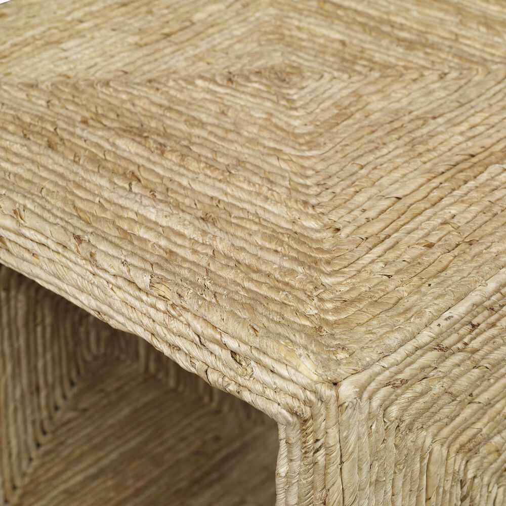 Uttermost Rora Woven Side Table in Natural, , large