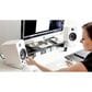 Kanto Angled Desktop Speaker Stand for Midsize Speakers in White (Set of 2), , large