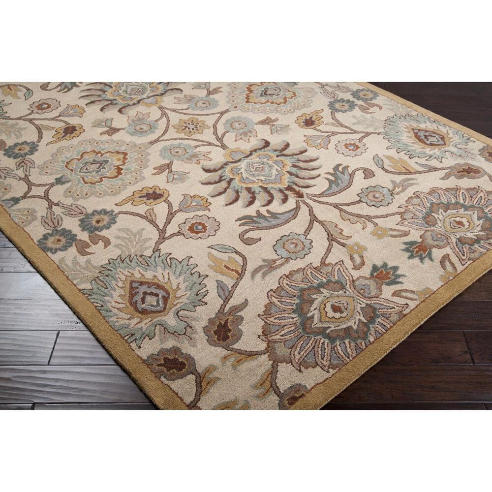 Surya Caesar CAE-1012 2&#39;6&quot; x 8&#39; Gray, Beige and Camel Runner, , large