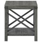 Ashley Freedan Square End Table in Grayish Brown, , large
