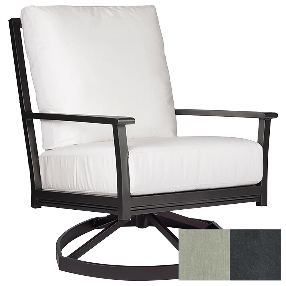 Venture Montana Swivel Rocker with Vesper Fog Cushion in Graphite, , large