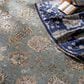 Surya Theodora 9" x 13" Aqua, Charcoal, Wheat and Oatmeal Area Rug, , large