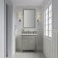 James Martin Vanities Brittany 30" Single Bathroom Vanity in Urban Gray with 3 cm Lime Delight Quartz Top and Rectangular Sink, , large