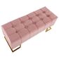 Lumisource Midas Storage Bench in Pink/Gold, , large