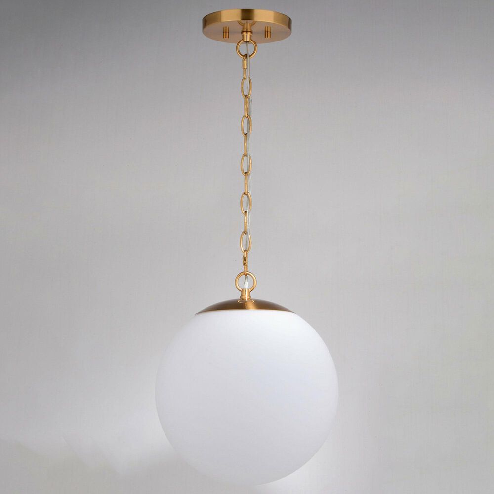Vaxcel International Co. Ltd. Linden 1-Light Pendant in Muted Brass, , large