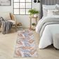 Nourison Aloha 2" x 6" Blue and Mocha Indoor/Outdoor Runner, , large