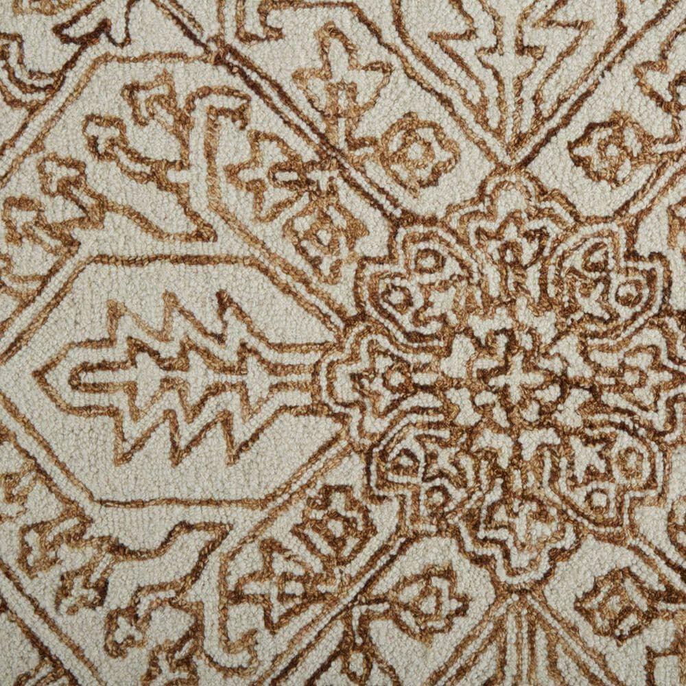 Feizy Belfort Ivory and Brown 12&#39; x 15&#39; Area Rug, , large
