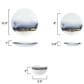 Gifts Plus Lazuli 12-Piece Dinnerware Set in Blue, , large