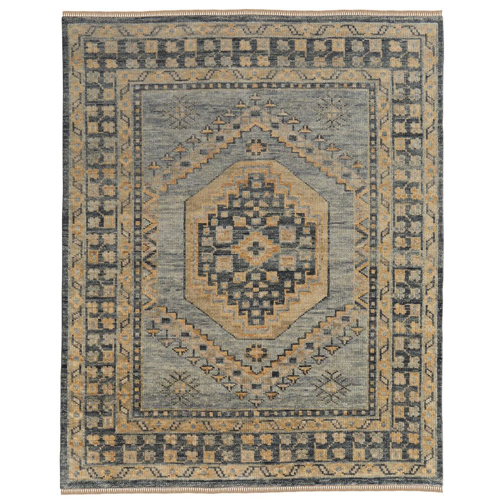 Feizy Fillmore 2"6" x 12" Blue and Charcoal Runner, , large