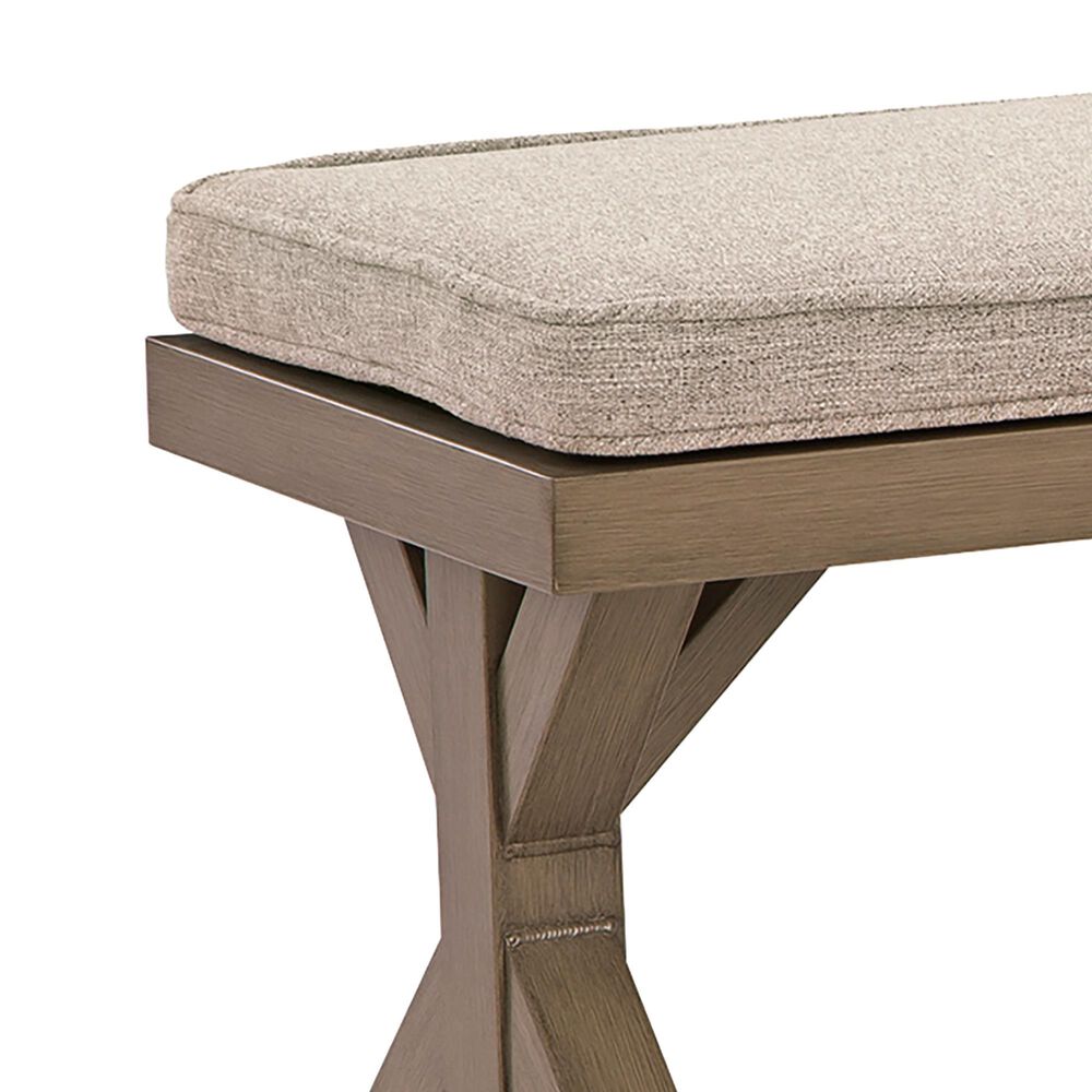 Ashley Laguna Heights Bench with Cushion in Beige, , large